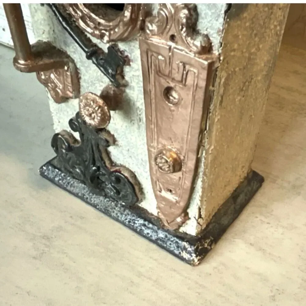 One of a kind wooden birdhouse reclaimed wood and vintage hardware must see
